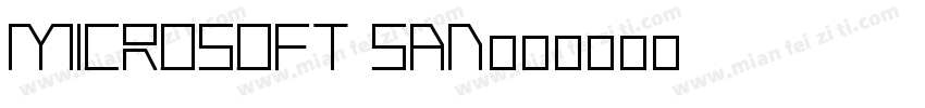 Microsoft San字体转换